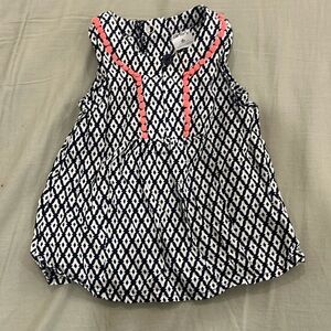Blue pattern top- Carter’s -6 months